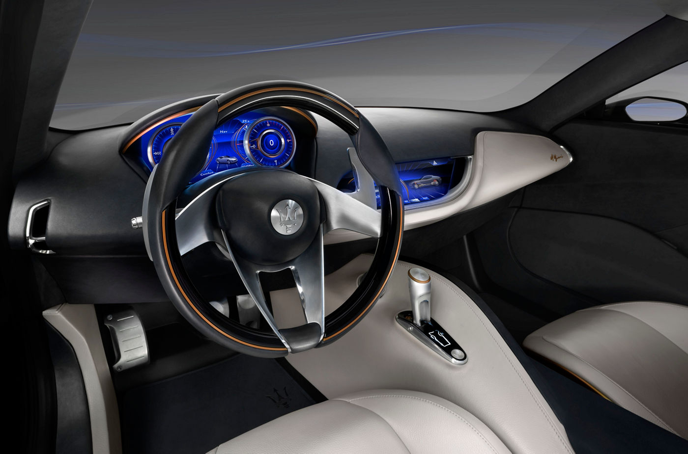 Inside view of Alfieri Concept Car