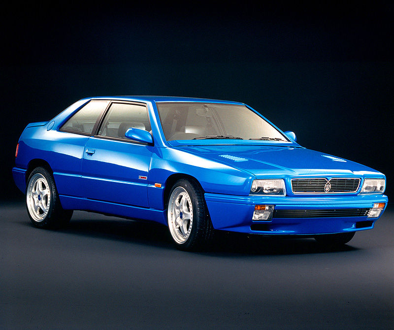 1995 Maserati Ghibli Cup for public roads - the classic car model in blue