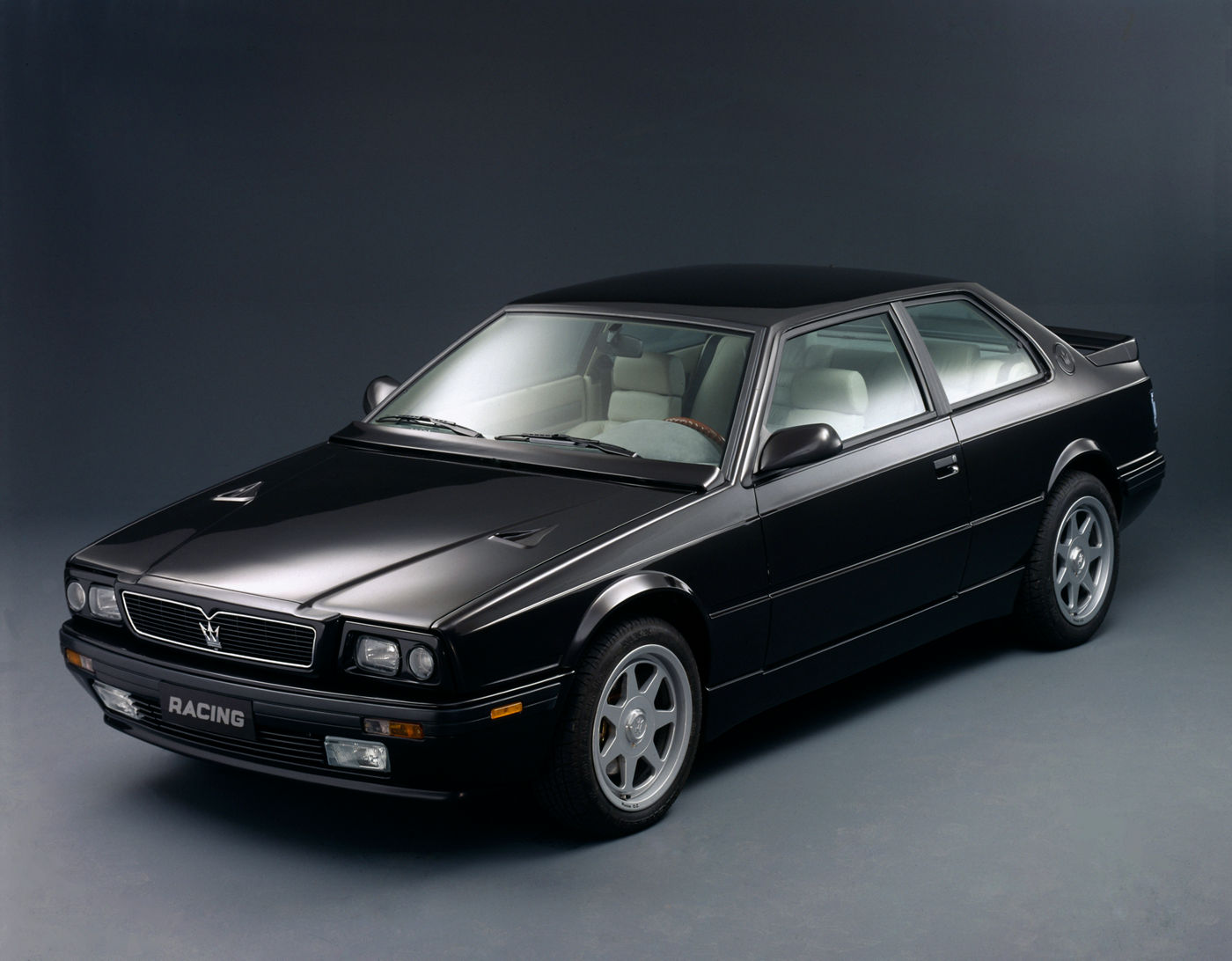 1990 Maserati Racing - exterior of the classic sports car model in black