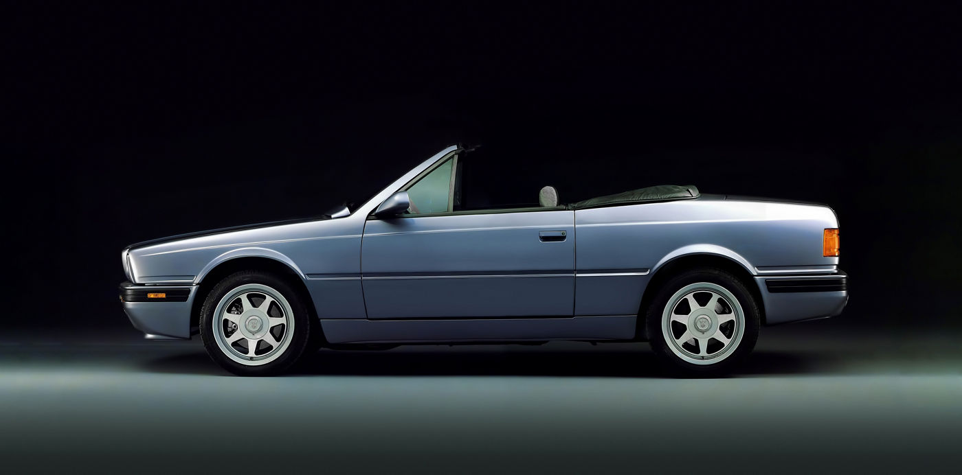 1991 Maserati Spyder III - side view of the classic convertible