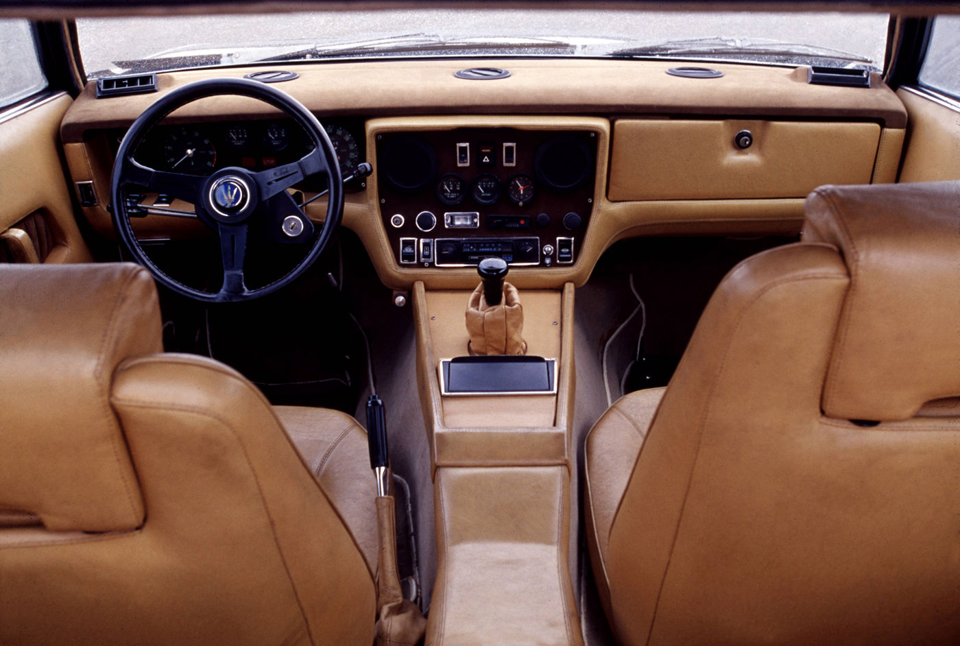 1974 Maserati Khamsin - interior view of the historical 2-door coupe