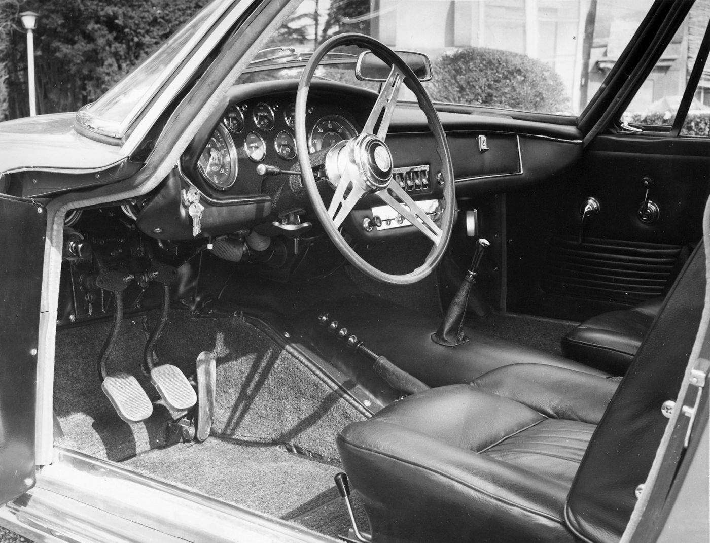 1964 Maserati Mistral Spyder - interior view of the classic sports car model
