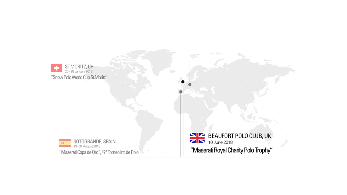 La mappa del Maserati Polo Tour 2018 - in collaborazione con La Martina