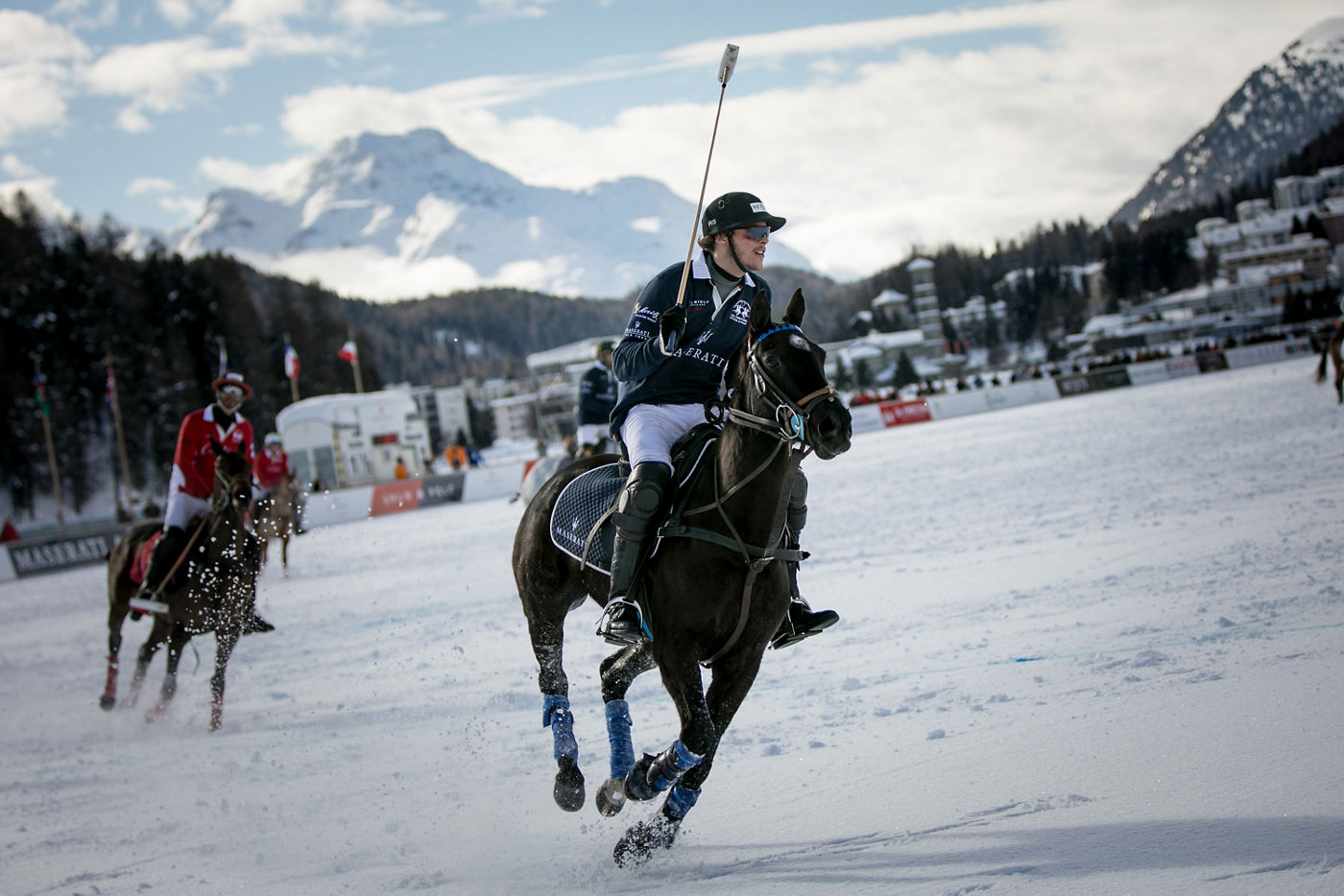 Action shot from the Final - Snow Polo World Cup St Moritz 2018 (19)
