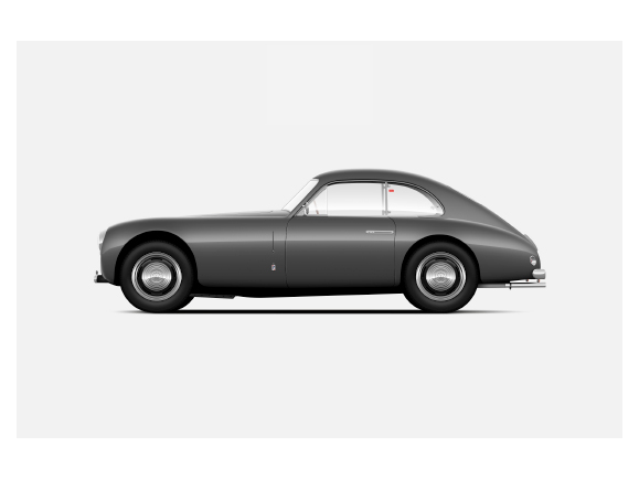 1949 GranCabrio - printed image of the historical Maserati car on a side