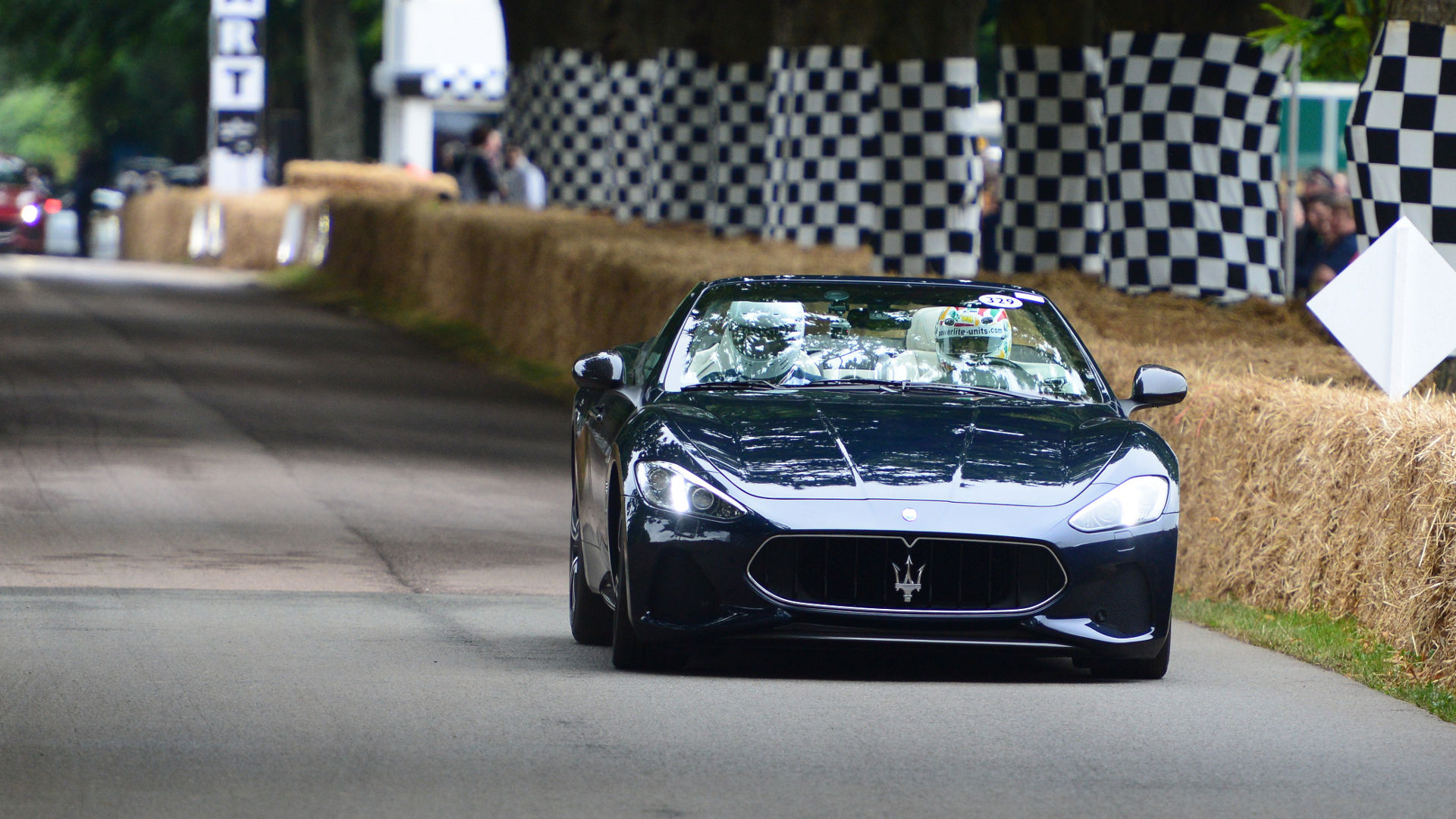 Maserati GranCabrio on track during Goodwood Festival