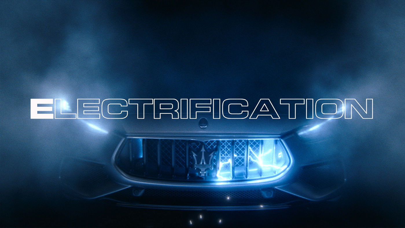 Maserati von A-Z: Electrification - Detailansicht des Kühlergrills