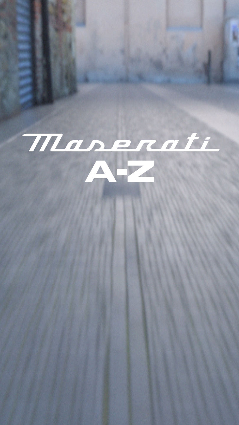 Logotipo del comercial Maserati A-Z