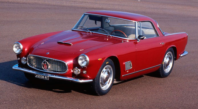 Maserati Red 3500 GT - Maserati Classic Car -Front side view - Test drive