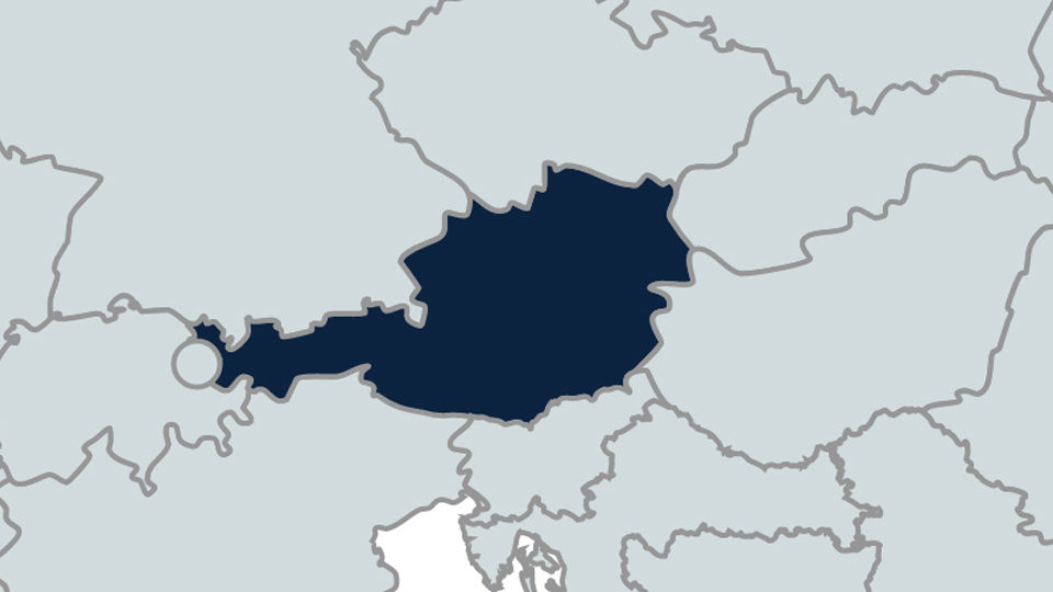Mapa de Austria