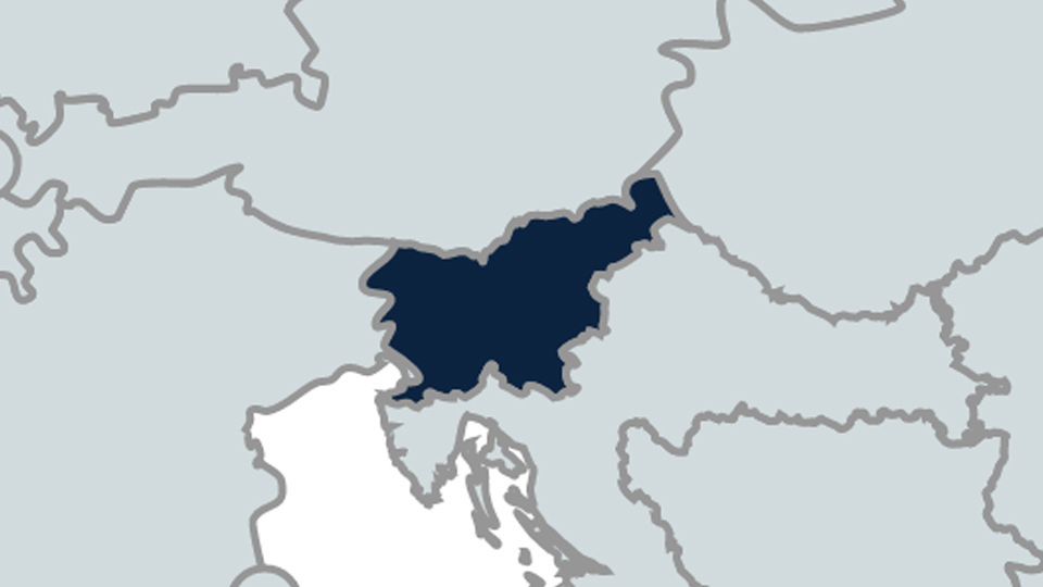 Mapa de Eslovenia
