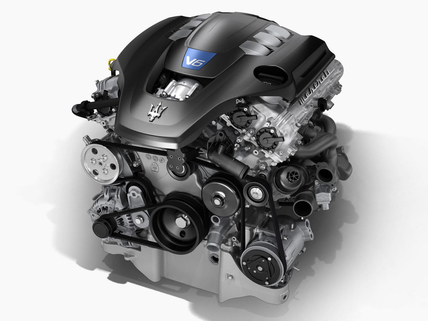 The all Italian Maserati Quattroporte V6 Engine: horsepower, cc and structure