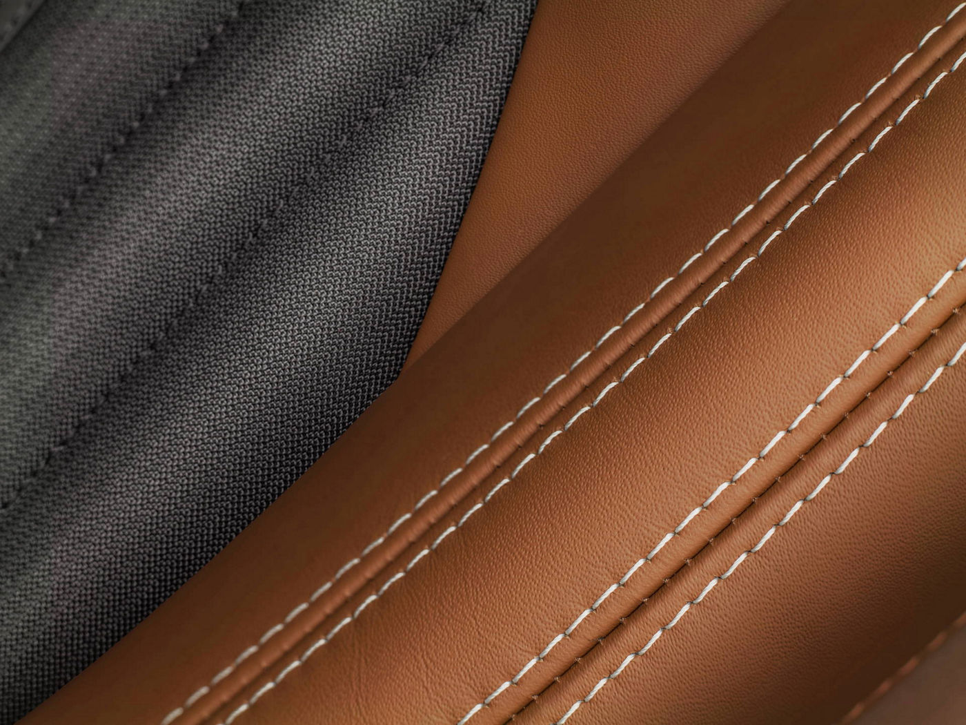 Maserati fabric, leather and stitching interior details by Ermenegildo Zegna