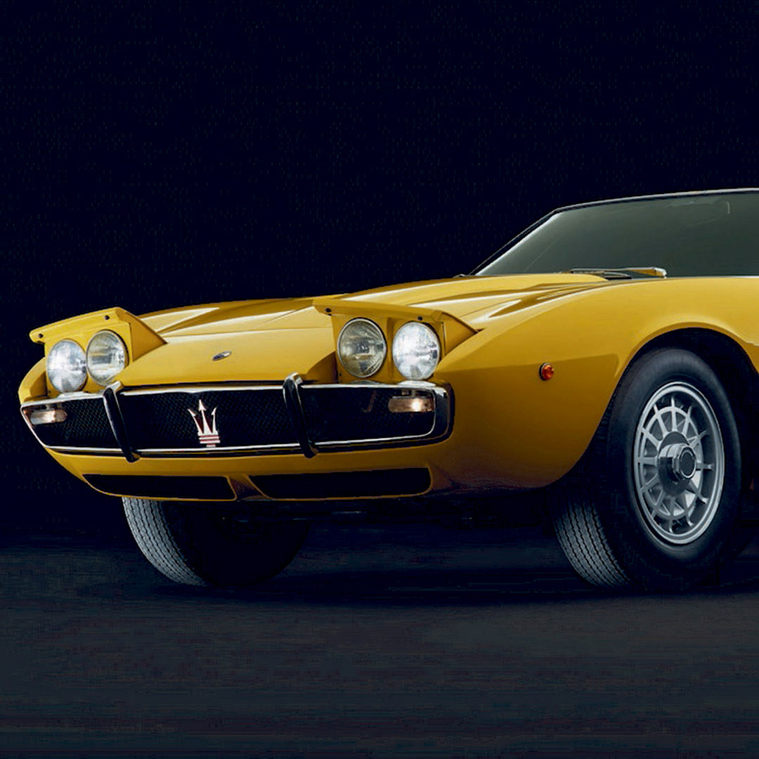 Maserati Ghibli - Erste Inkarnation 1966 - Gelb - Seitenansicht