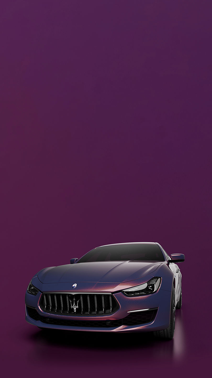 Maserati model on pink backgroud
