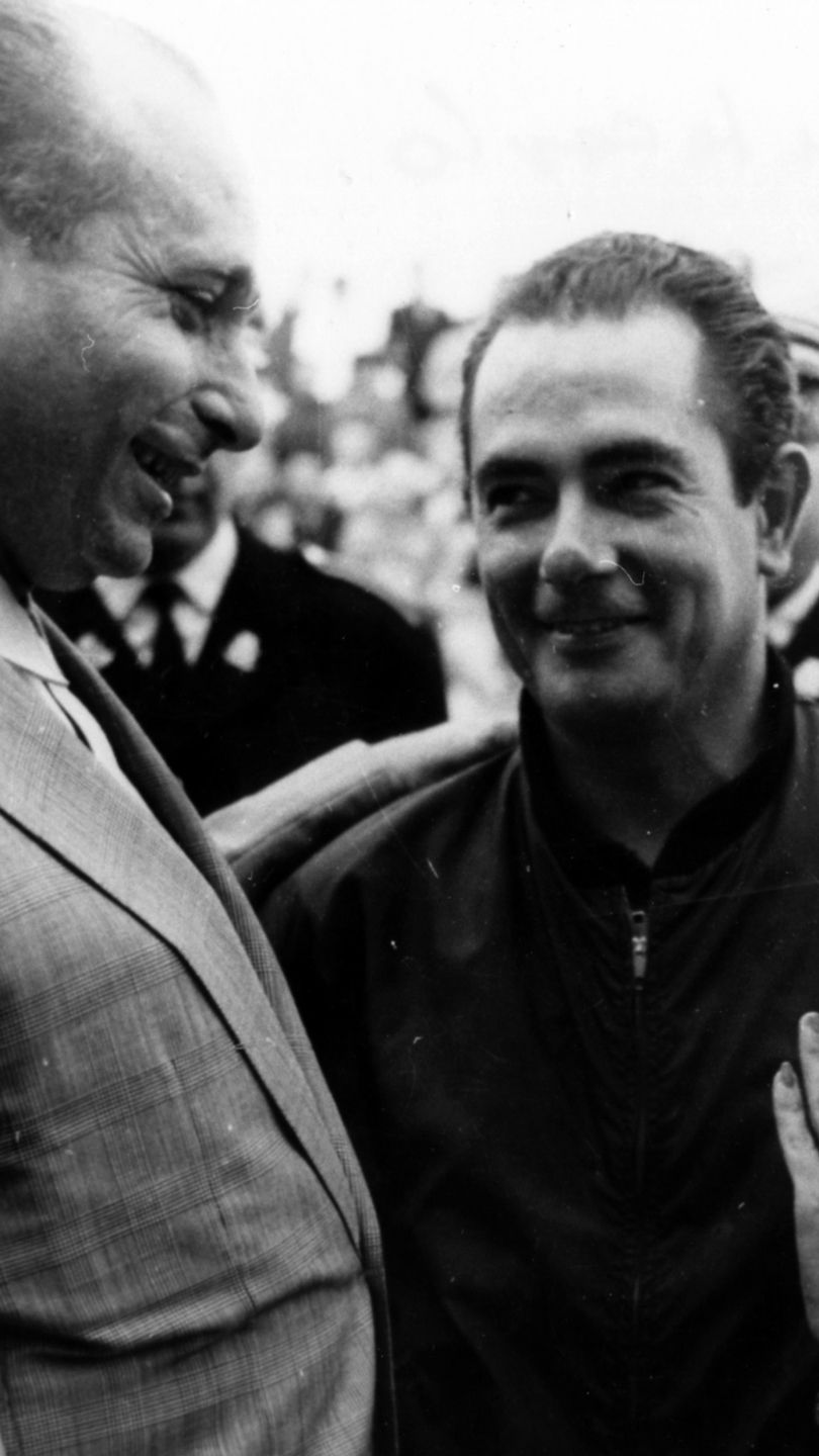 Juan Manuel Fangio and Gigi Villoresi
