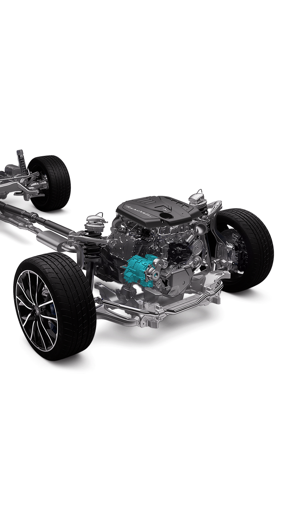 BSG: generador de arranque impulsado por correa de motor de Maserati Ghibli Hybrid