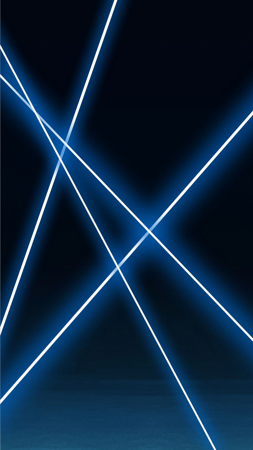Blue and white lines with black background