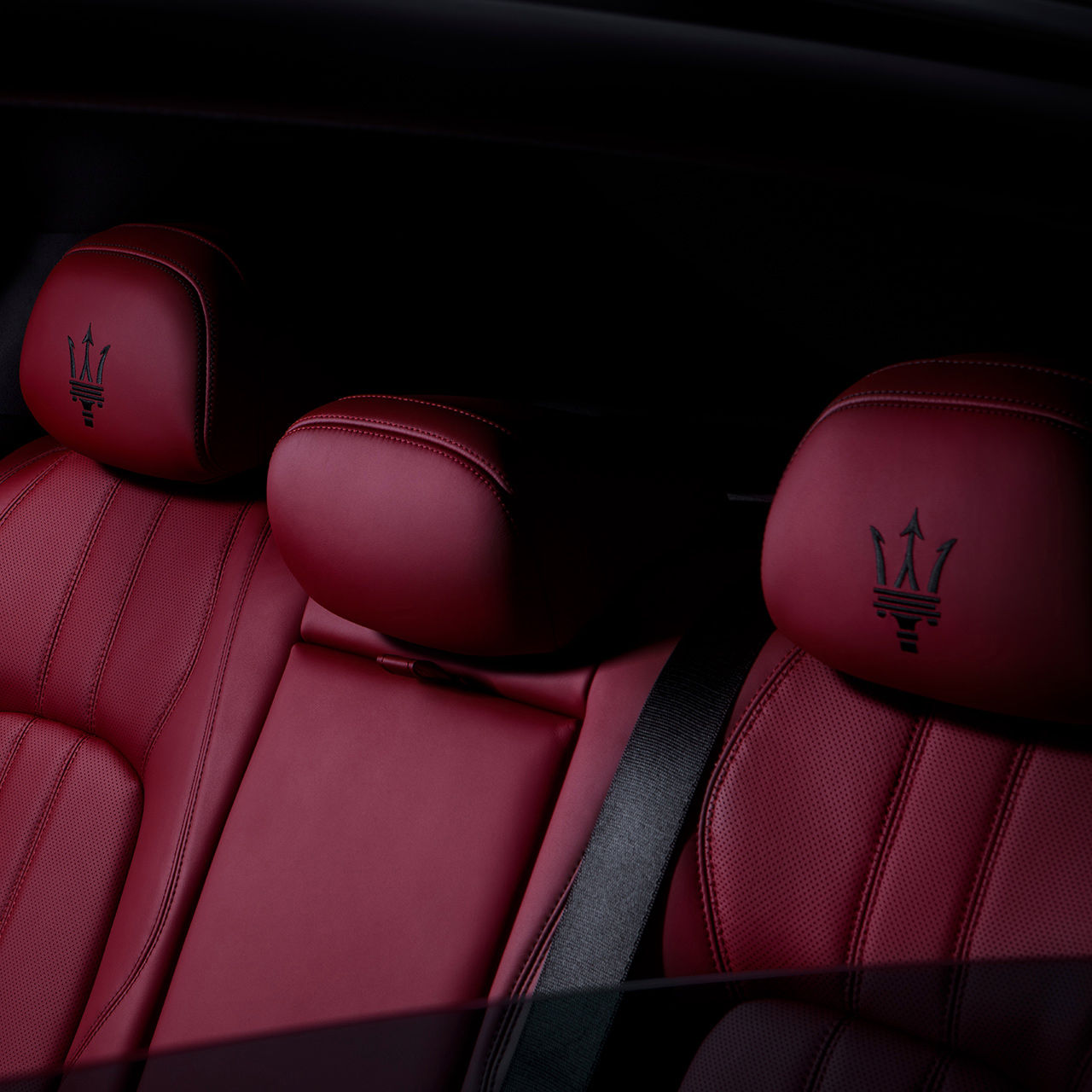 Asientos de atrás del SUV Maserati Levante