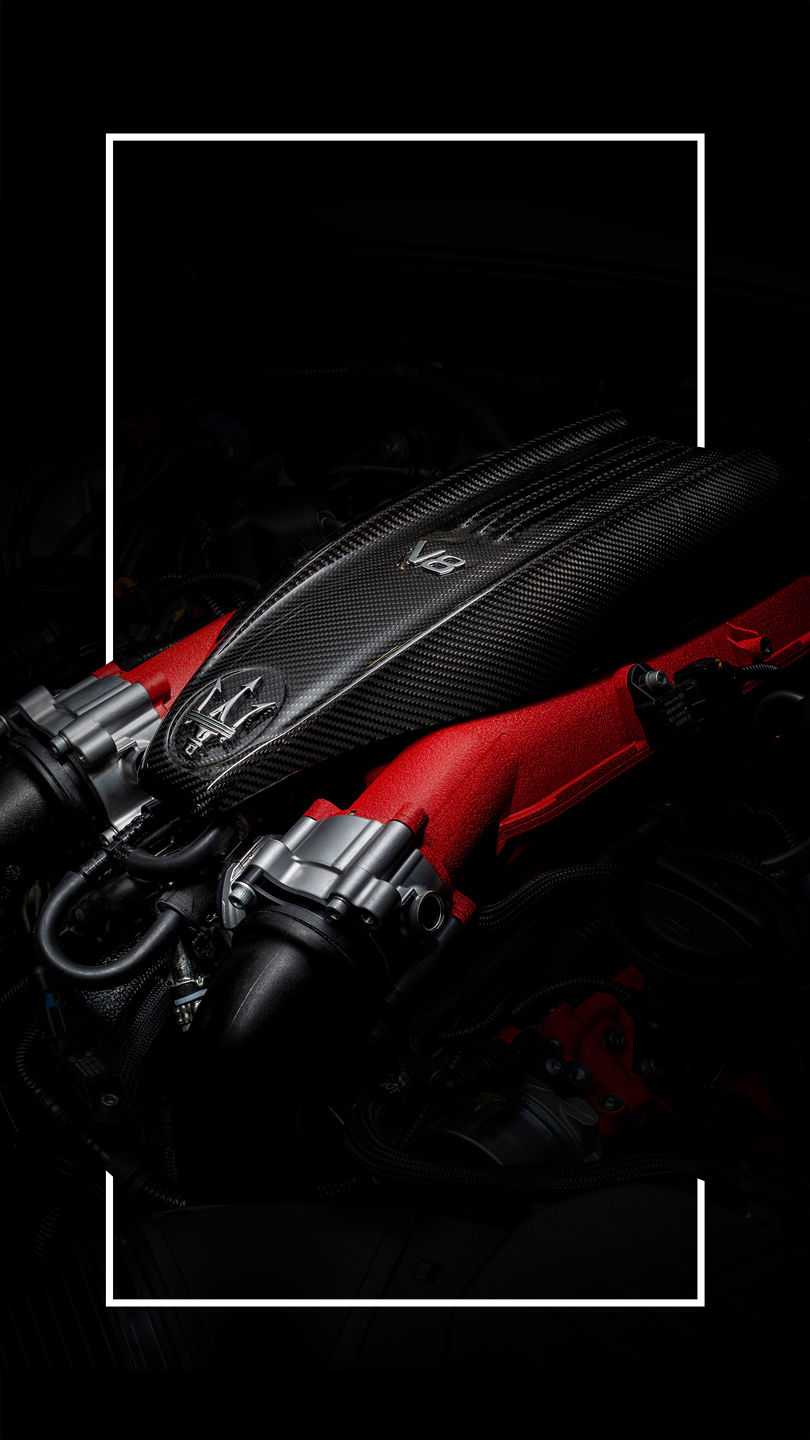 Motor V8 del SUV Maserati Levante Trofeo