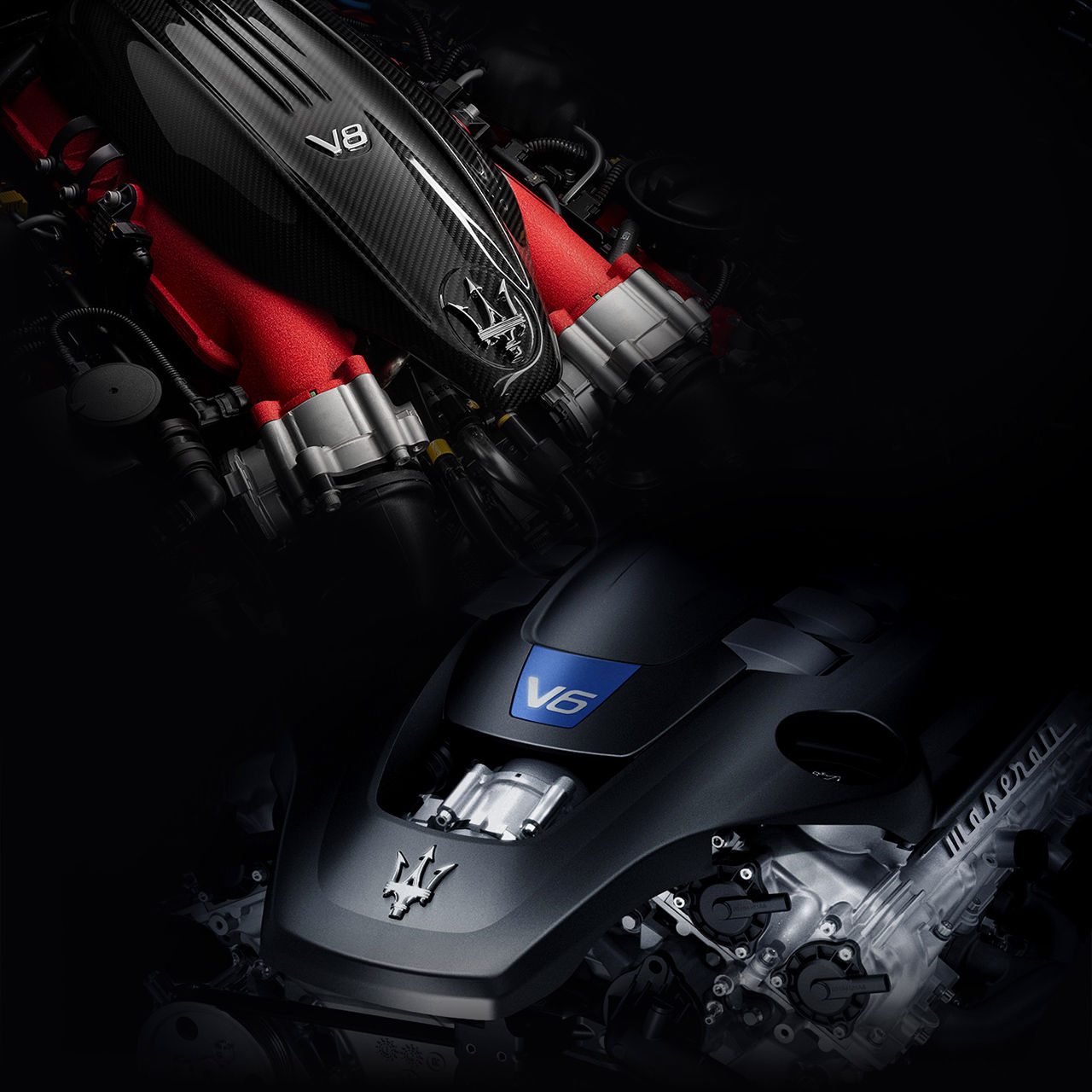 Moteur V6 et V8 de la Quattroporte Trofeo