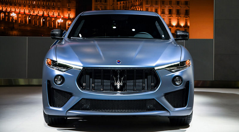 Maserati Levante GTS One of One - front view - color 'Blu Astro'