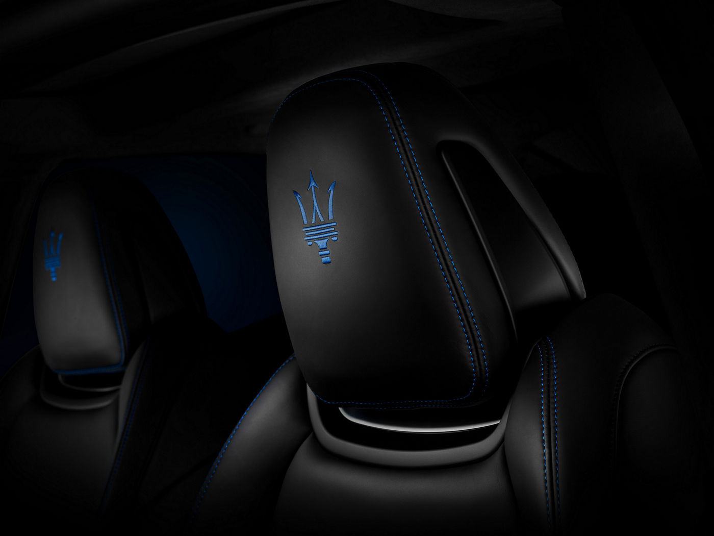 Maserati Levante GTS ONE OF ONE headrest with "Ray" writing dedicated to Ray Allen