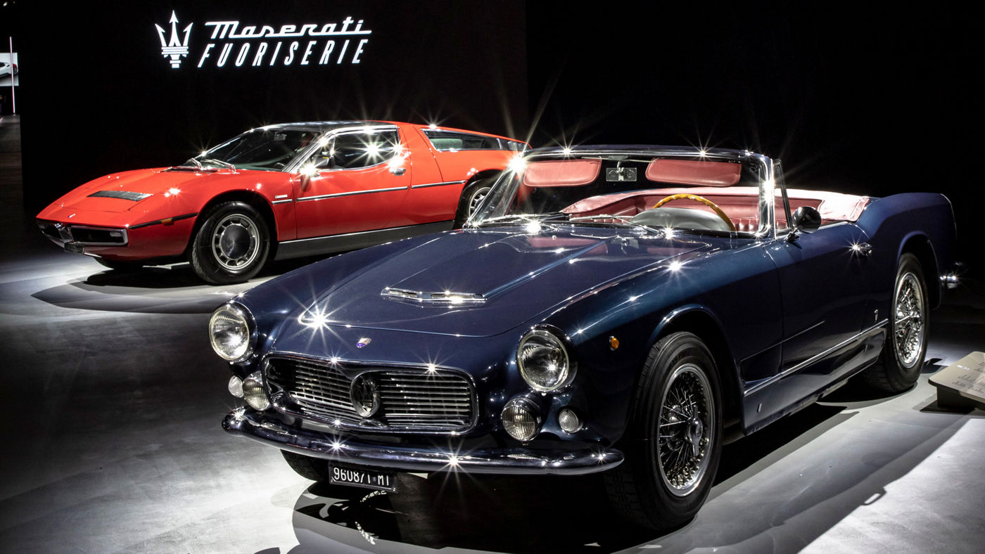 2 modelos de Maserati clásicos