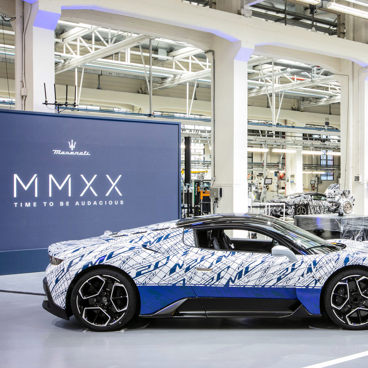 MC20 super sports car inside Maserati Plant