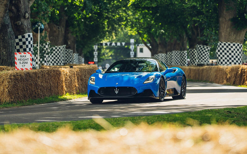 Maserati MC20 on track at the Goodwood Festival of Speed 2022