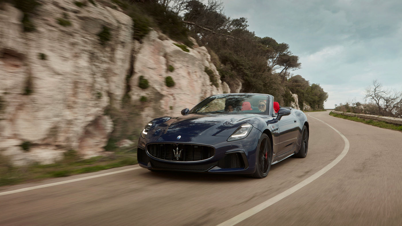 The Maserati GranCabrio Trofeo that will be on display in Modena, Palazzo Ducale, for the first time in Italy