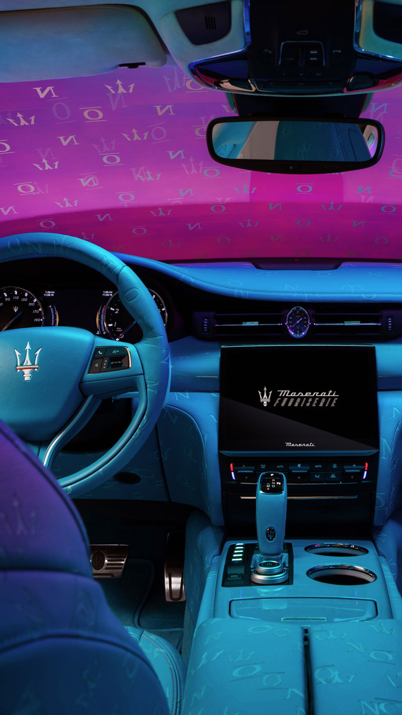 Maserati Fuoriserie Unica: Cockpit mit bunten Farben