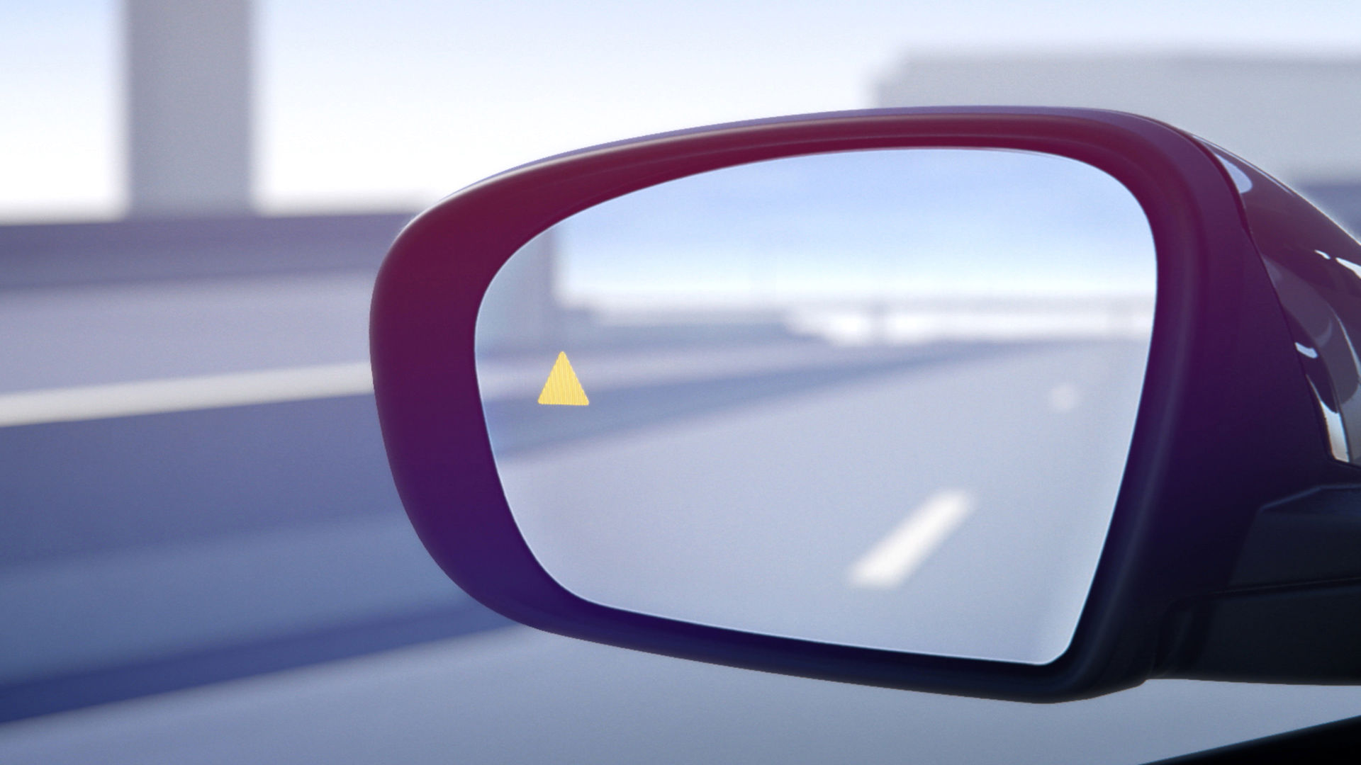 Image in demo: View of Blindspot from mirror 