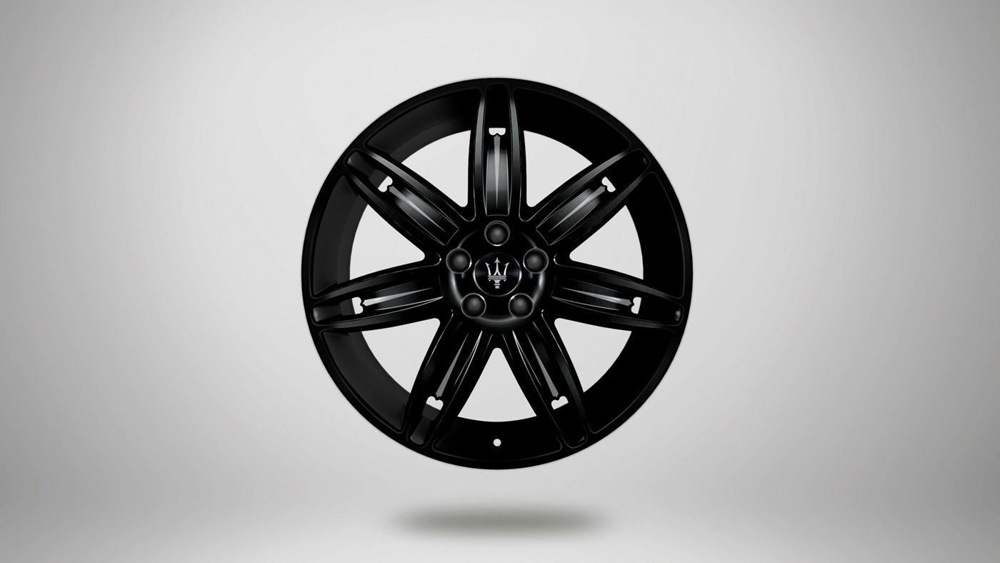 Maserati Ghibli rims - Mercurio, glossy black rim
