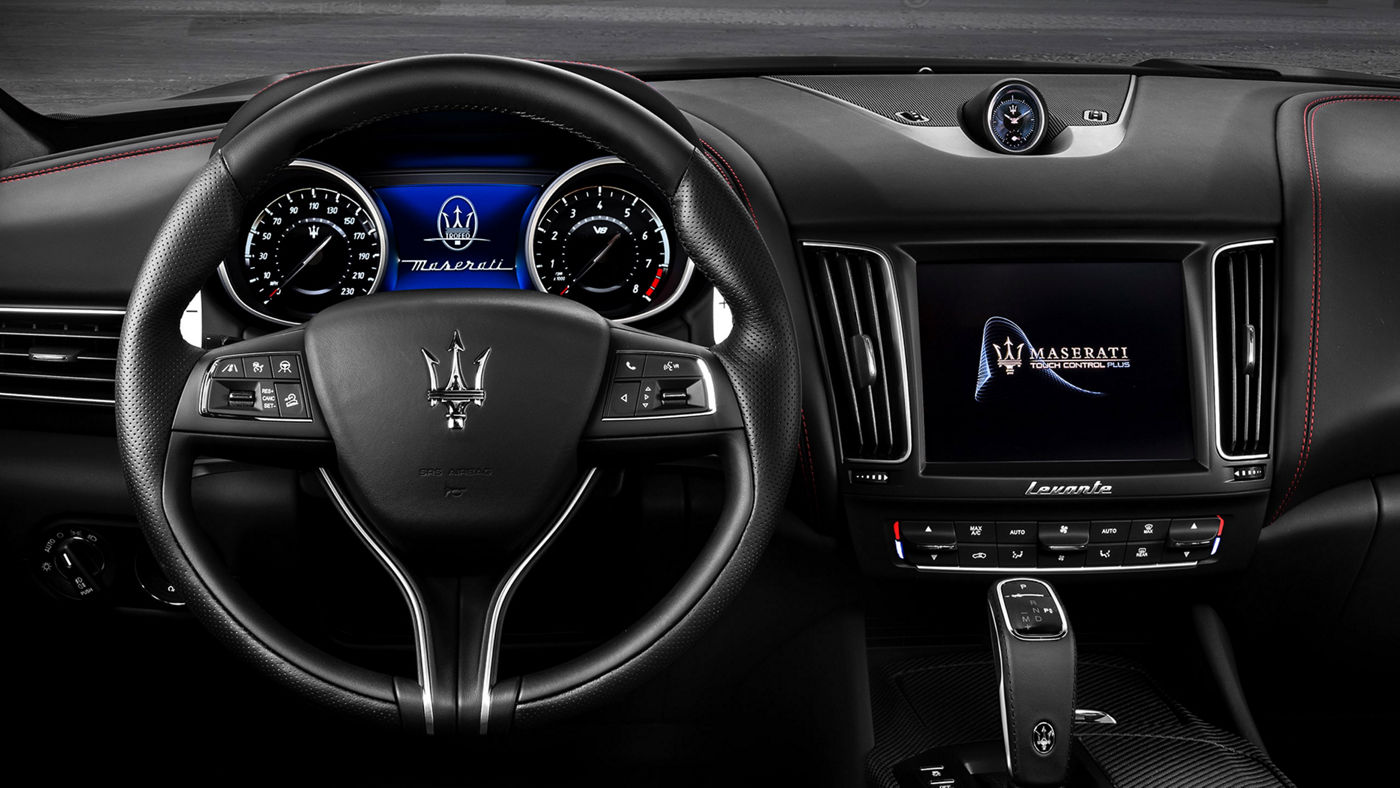 Maserati Levante - car dashboard, black