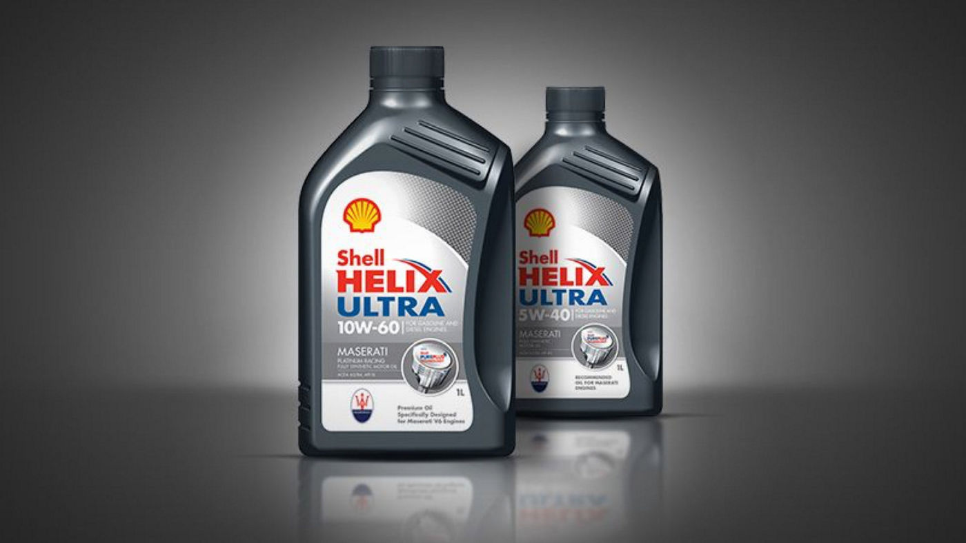 Maserati and Shell: motor oil, Helix Ultra 10W-60