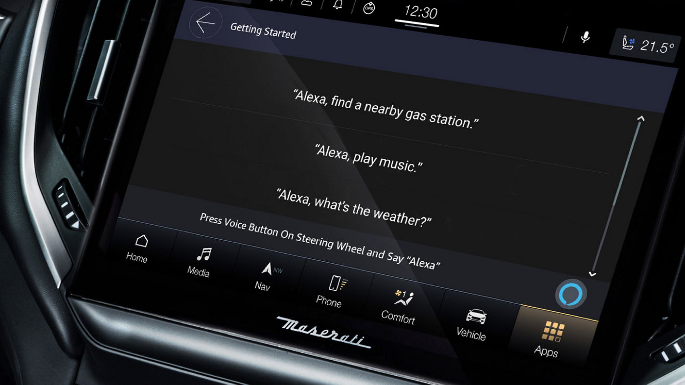 Navigator with Alexa on Maserati Connect