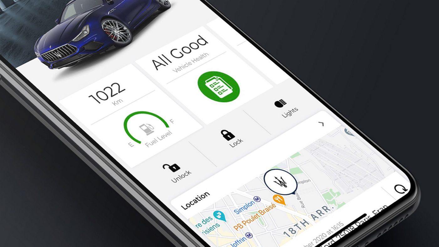 Maserati Connect: Maserati mit Smartwatch, Handy oder virtuellen Assistenten verbinden