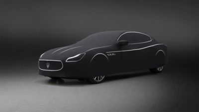 Zegna car cover on Maserati Ghibli