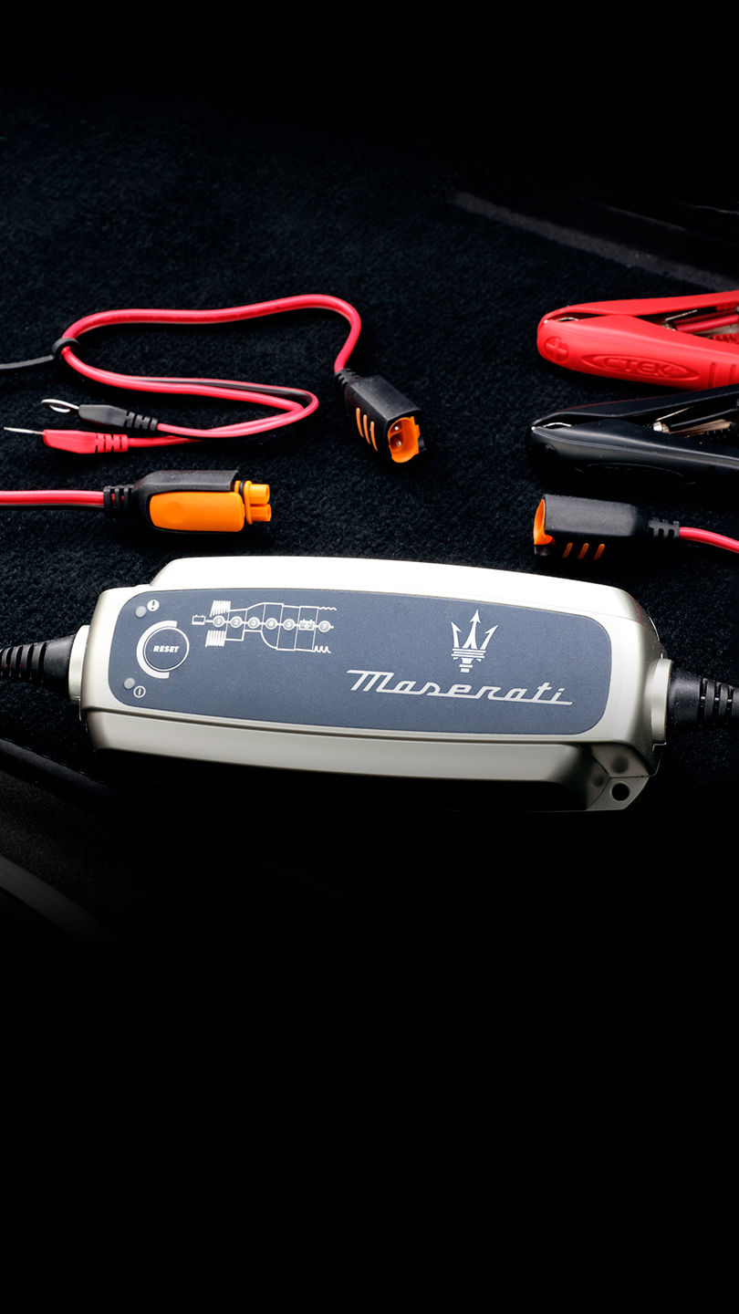 Cables to recharge Maserati battery