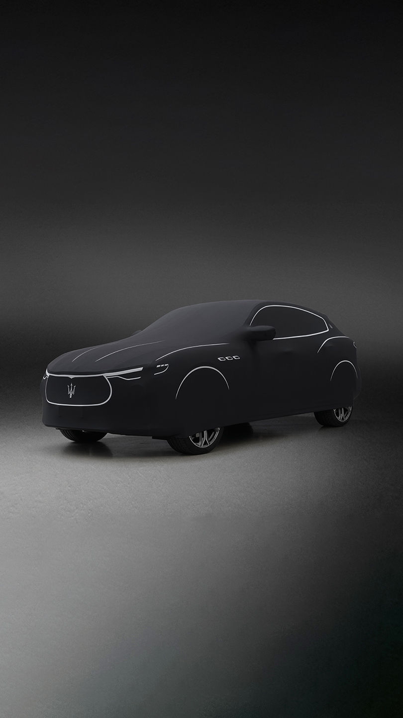 Black car cover for Maserati Levante