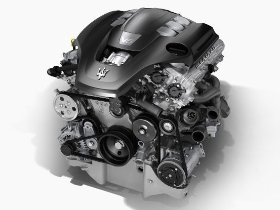 Maserati V6 Engine - structure view