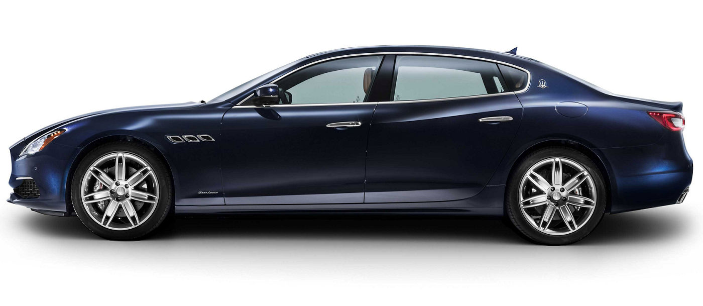 2018 Maserati Quattroporte GranLusso - blue, profile