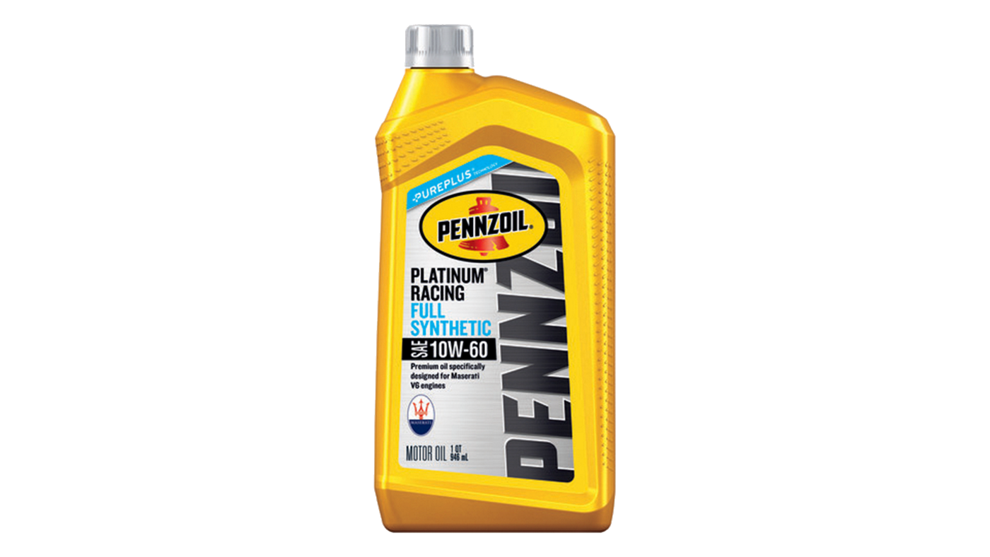 Platinum Racing Full Synthetic Oil Bottle by Pennzoil
