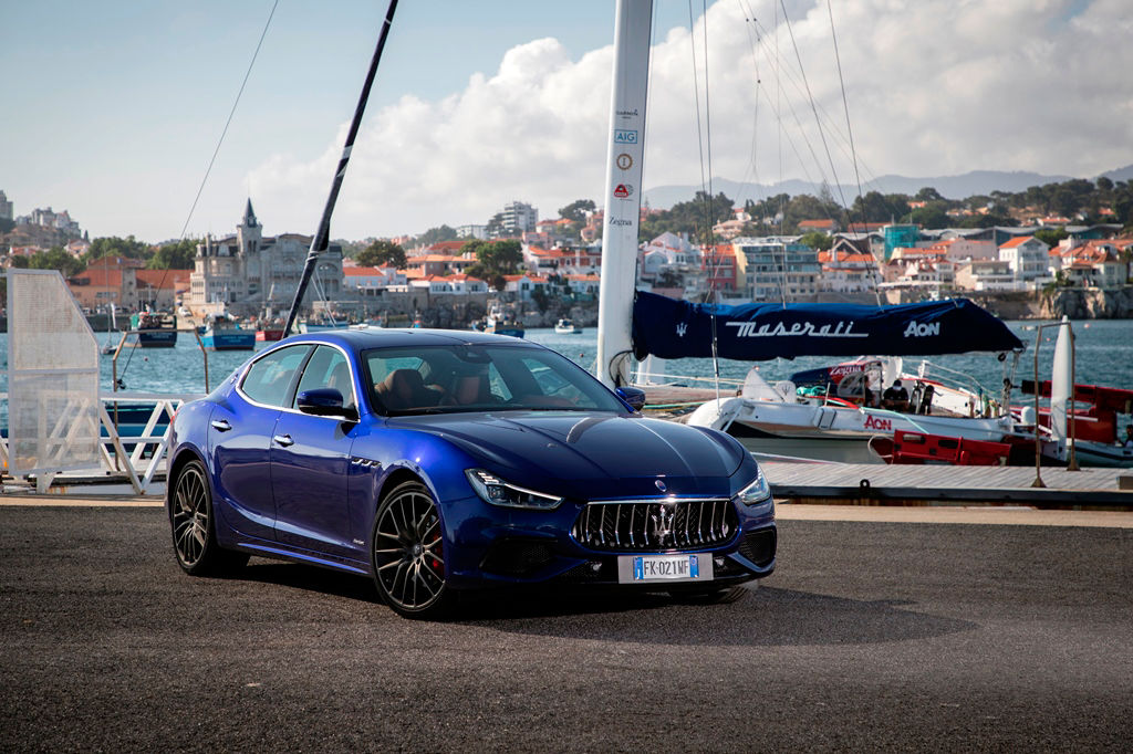 Maserati Ghibli at the Drive and Sail event in Cascais