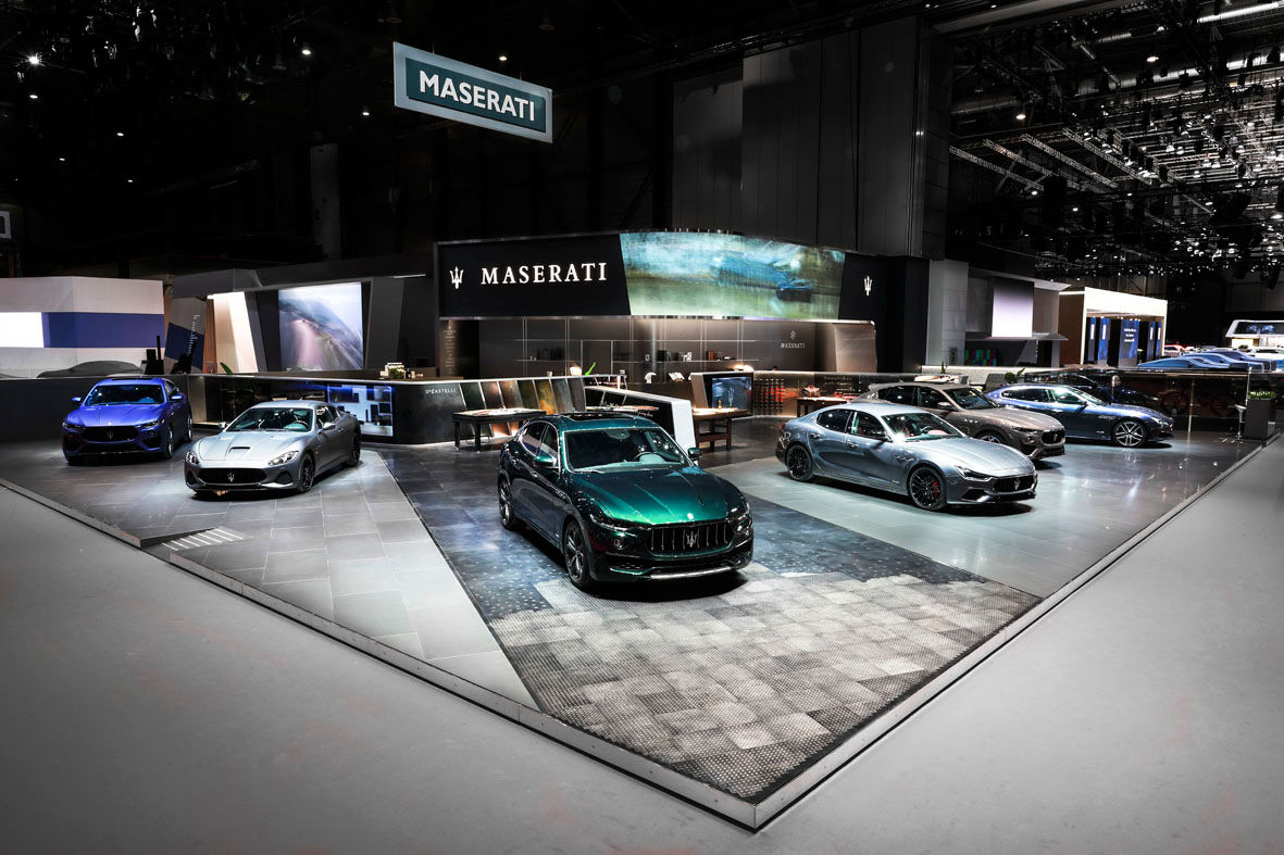 Maserati Stand auf dem Automobil-Salon in Genf 2019