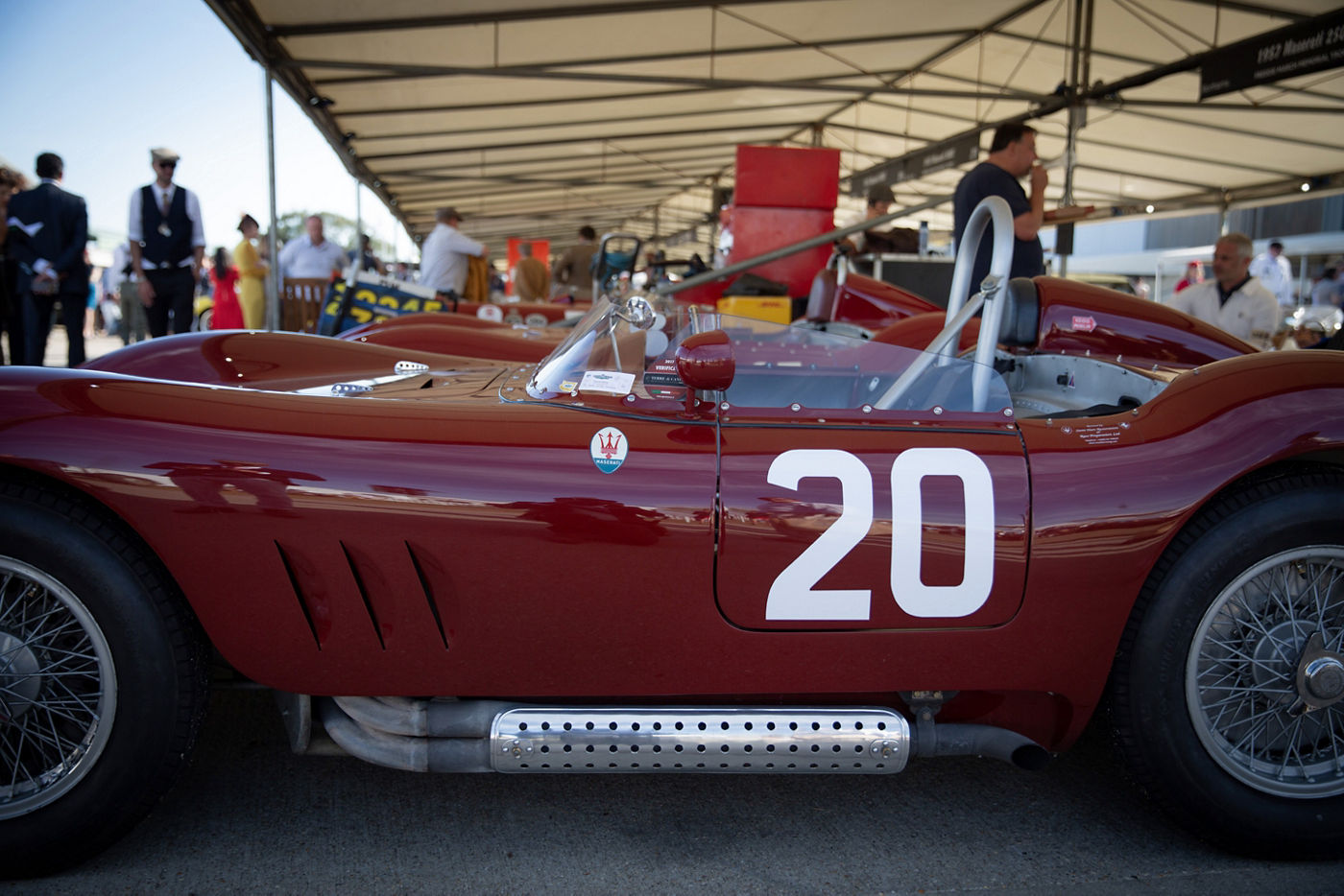 Modelo Maserati clásico 56 durante el Goodwood Festival of Speed