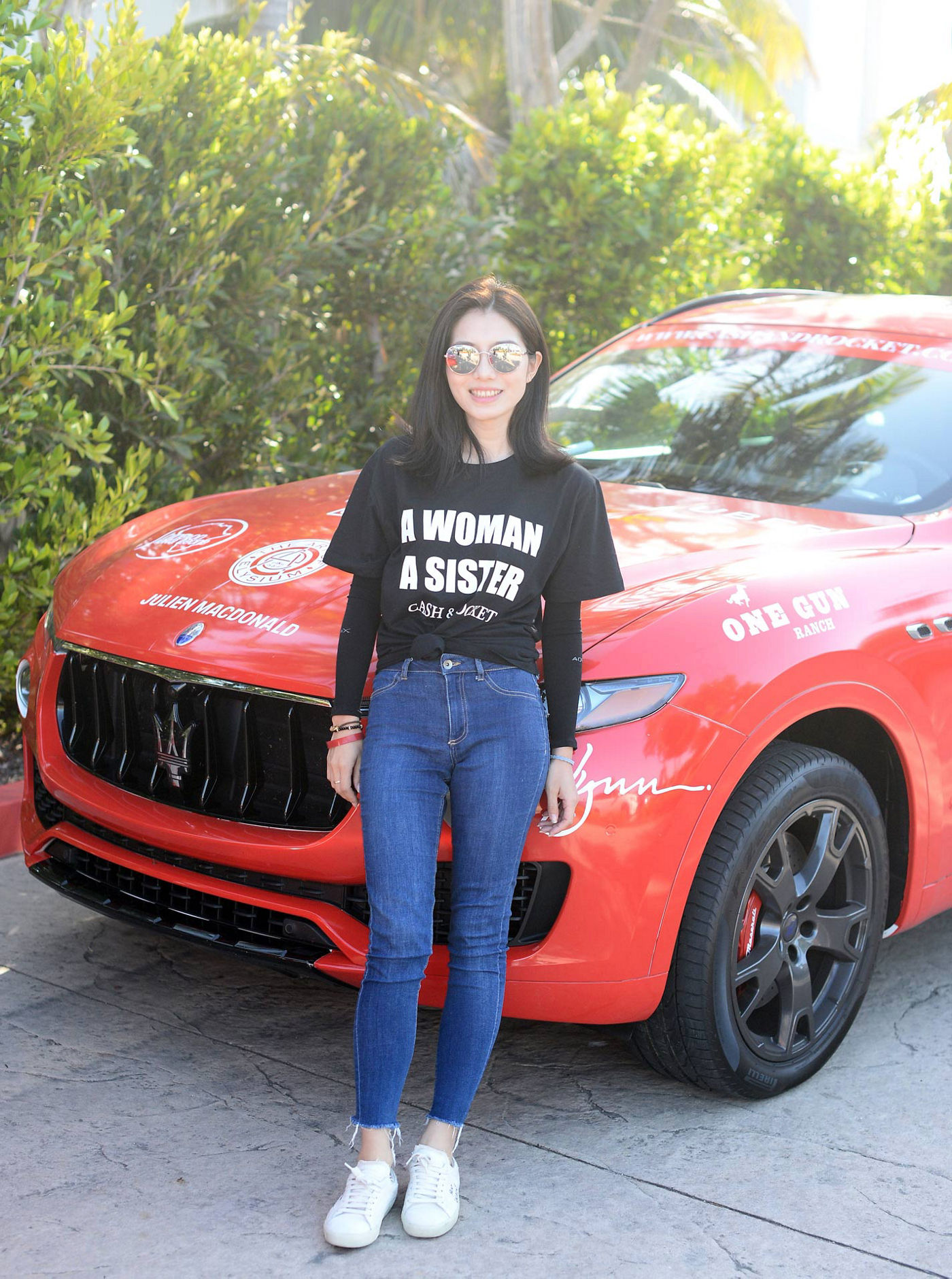 Xiamin Chu con Maserati Levante para el Cash & Rocket 2018