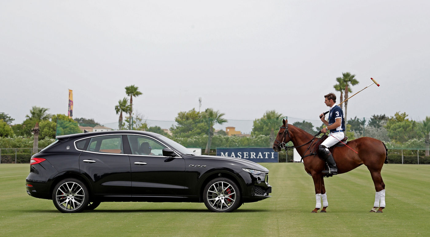 Maserati Levante and professional polo player Malcolm Borwick (1)