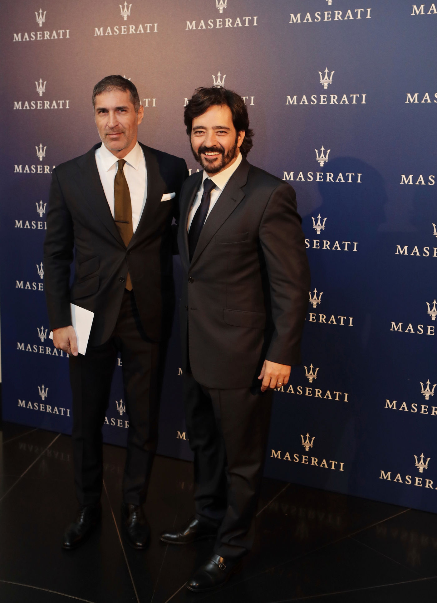 José Miguel Antúnez y Enrique Lorenzana durante evento Maserati